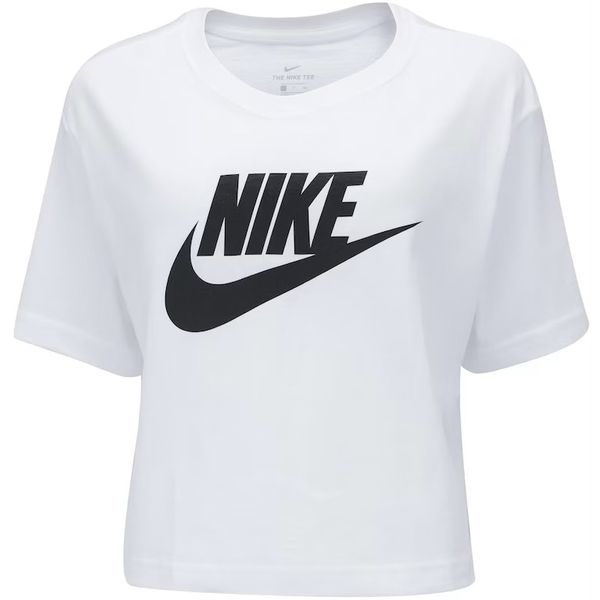 Camiseta Cropped Nike Sportswear Feminina Branca