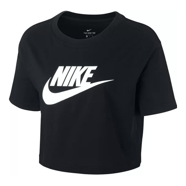 Camiseta Cropped Nike Sportswear Feminina Preta