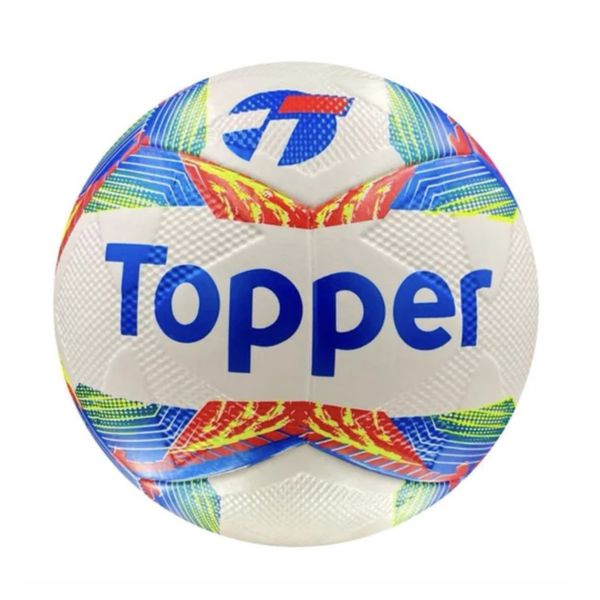 Bola Topper Futebol Society Slick 24 Branco+Amarelo