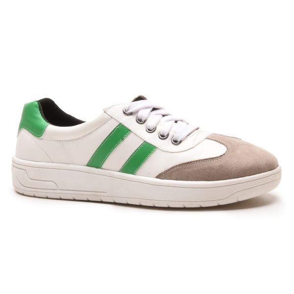 Tênis Feminino Casual Flora Em Sintético Premium C... - Rangali
