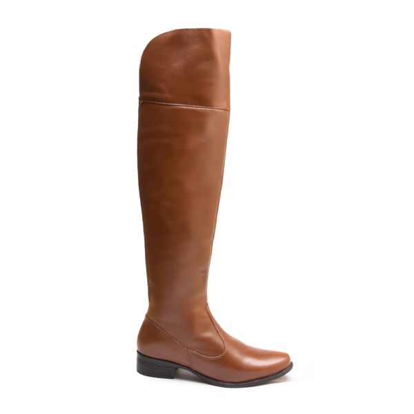 Bota Feminina Over On The Knee Couro Legítimo Dara... - Rangali