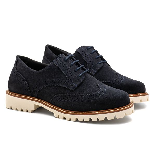 Sapato Mocassim Feminino Oxford Cora Em Couro Legí... - Rangali