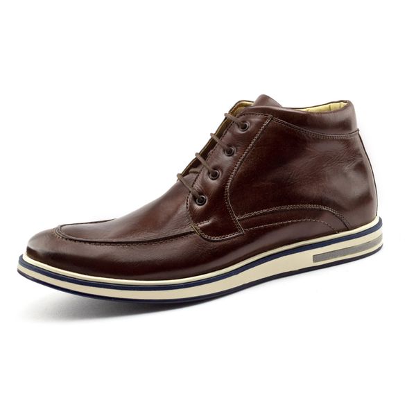 Sapato Casual Ettore, Catânia- Couro Tabaco.