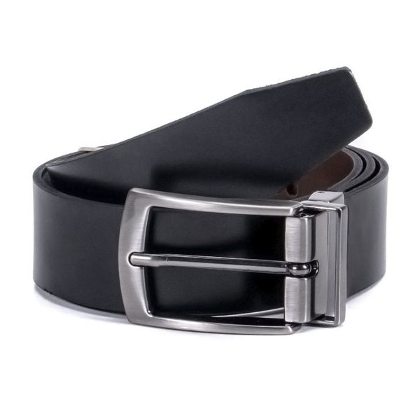 Cinto Dupla Face Ettore, 100% - Couro Preto