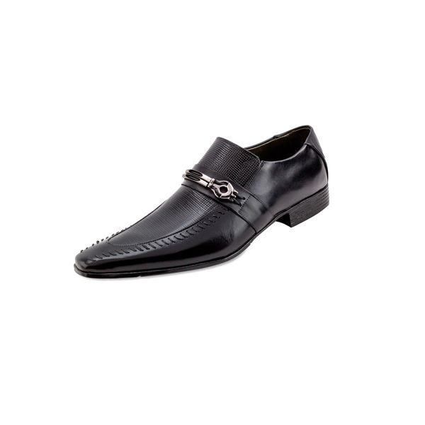 Sapato Confort Ettore, Parma - Couro Preto.