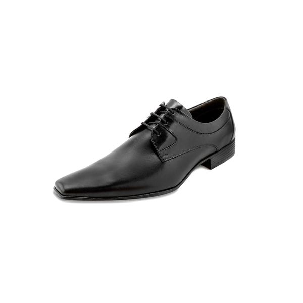 Sapato Confort Ettore, Ravena - Couro Preto.