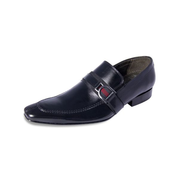 Sapato Esporte Fino Ettore, Turim - Couro Preto.