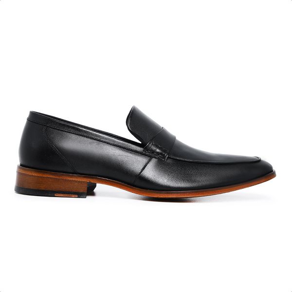 Sapato Esporte Fino Ettore, Palatino - Couro Preto