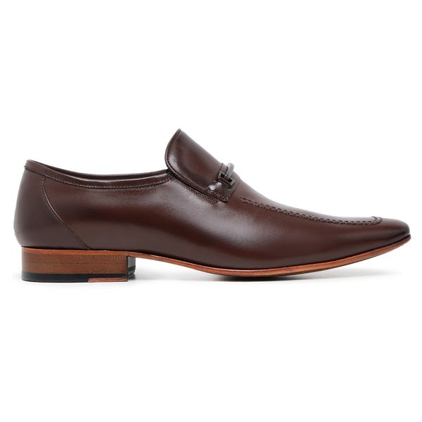 Sapato Casual Ettore, Livorno - Couro Tabaco.