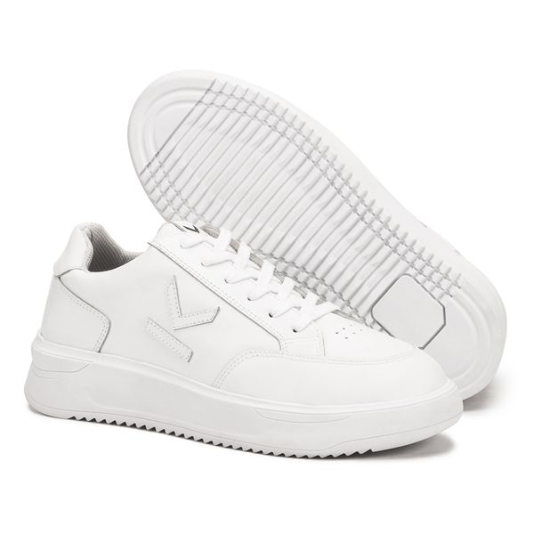 Tênis Branco Feminino em Couro Legitimo