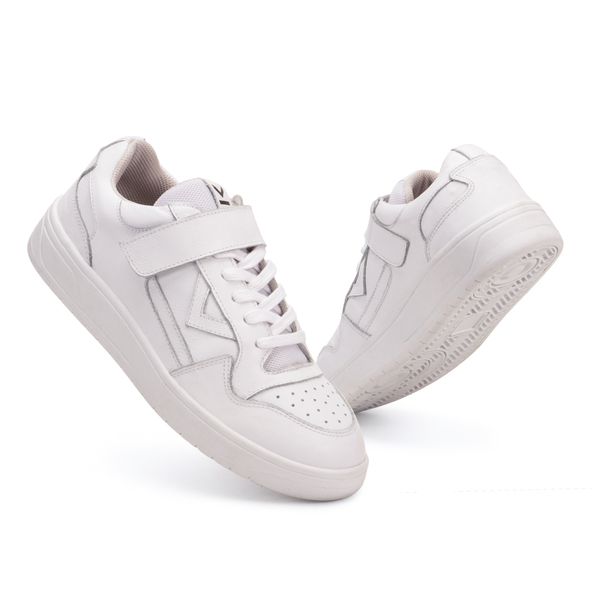 Tênis Casual Napa Branco Feminino em Couro Legitimo