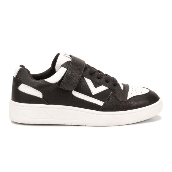 Tênis Napa Preto e Branco Feminino em Couro Legitimo