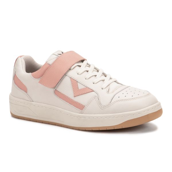 Tênis Napa Off White Rose Feminino em Couro Legitimo