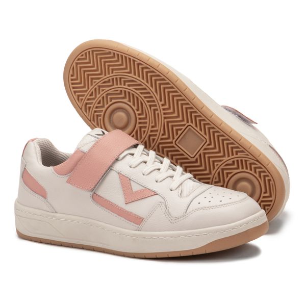 Tênis Napa Off White Rose Feminino em Couro Legitimo