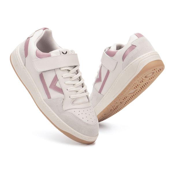 Tênis Napa Off White Lavanda Feminino em Couro Legitimo