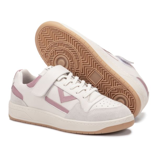 Tênis Napa Off White Lavanda Feminino em Couro Legitimo