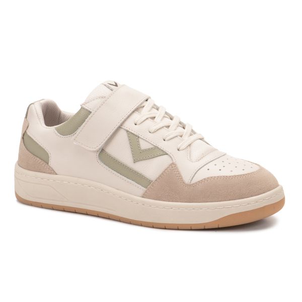 Tênis Napa Off White Verde Feminino em Couro Legitimo