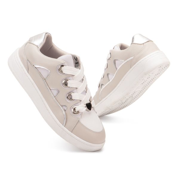 Tênis Napa Off White Feminino em Couro Legitimo