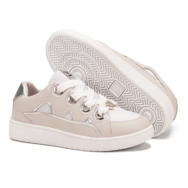 Tênis Napa Off White Feminino em Couro Legitimo