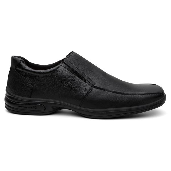 Sapato Slip-on Stratos Couro Preto
