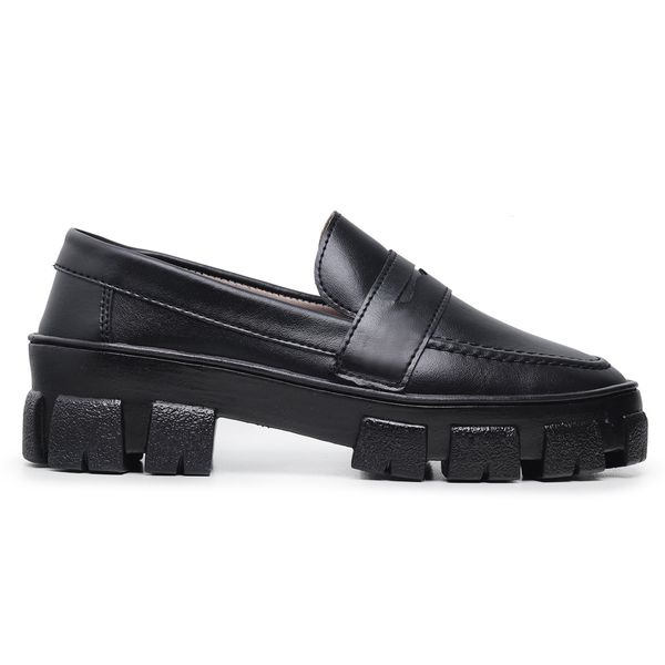 Mocassim Tratorado Gato Solado de Borracha 