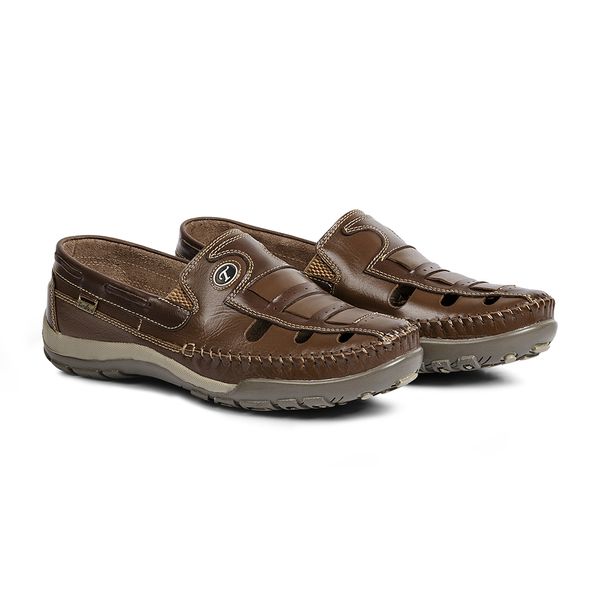 Sapatilha Mocassim Casual Caramelo/Tabaco