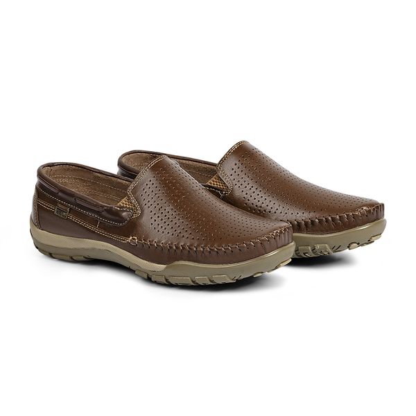 Sapatilha Mocassim Casual Caramelo/Tabaco