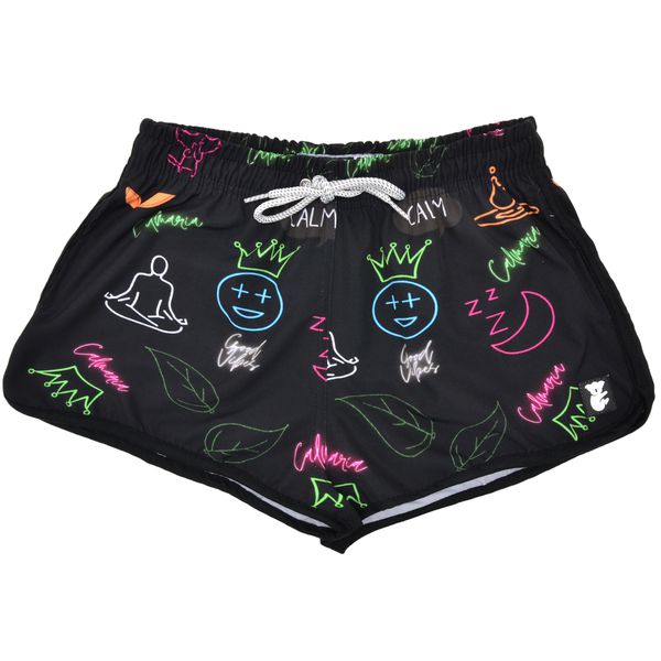 Short Feminino com Estampa Calmaria Neon