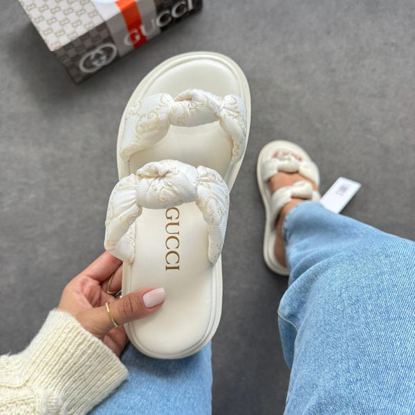 Papete Gucci Laço - Branco/Off