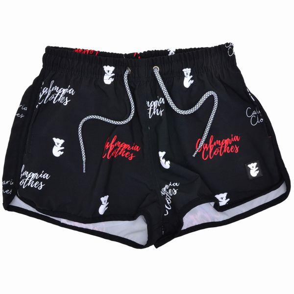 Short Feminino com Estampa Calmaria Preto