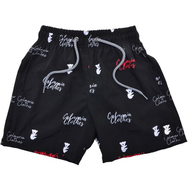 Short Infantil Calmaria Preto estampado