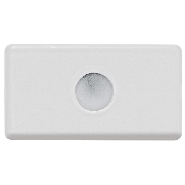 TAMPO COM 1 FURO DIÂMETRO 9,5MM COR BRANCO