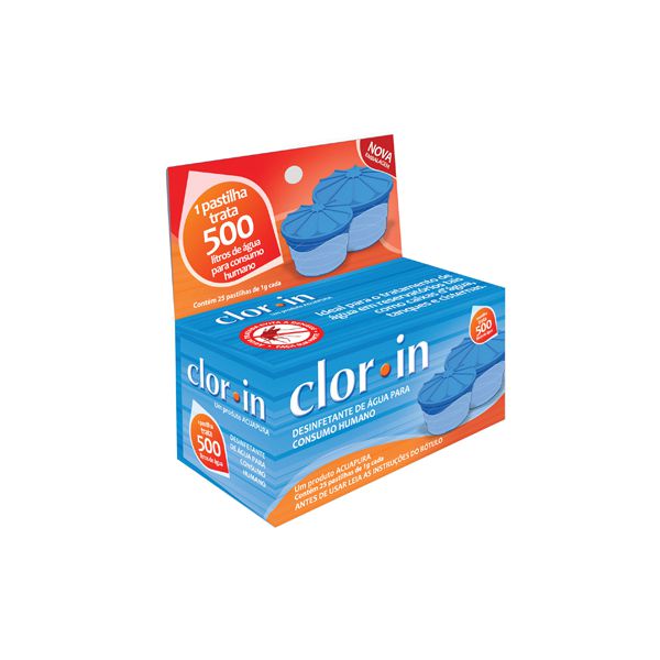 CLORO PASTILHA P/ CAIXA D´AGUA 1GR.