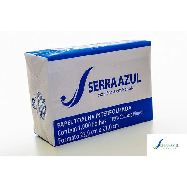 PAPEL TOALHA INTERFOLHADA C/1000 FOLHAS