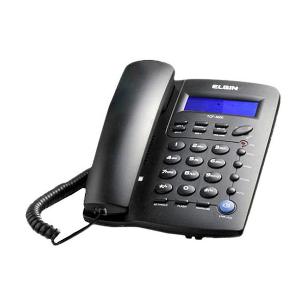 TELEFONE C/ FIO C/IDENTI. PRETO TCF 3000 ELGIN