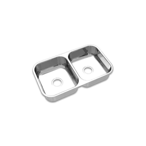 CUBA ACO-INOX DUPLA RETANGULAR 4.5 700X400X170 ESCOVADA CR-34