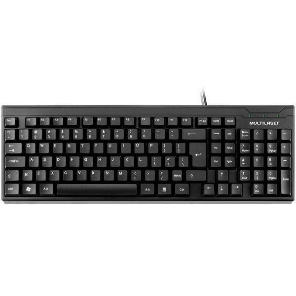 TECLADO COMUM USB PRETO