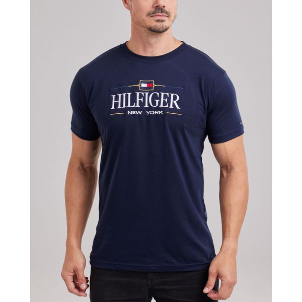 Camiseta Algodão Egípcio TH - Azul Marinho