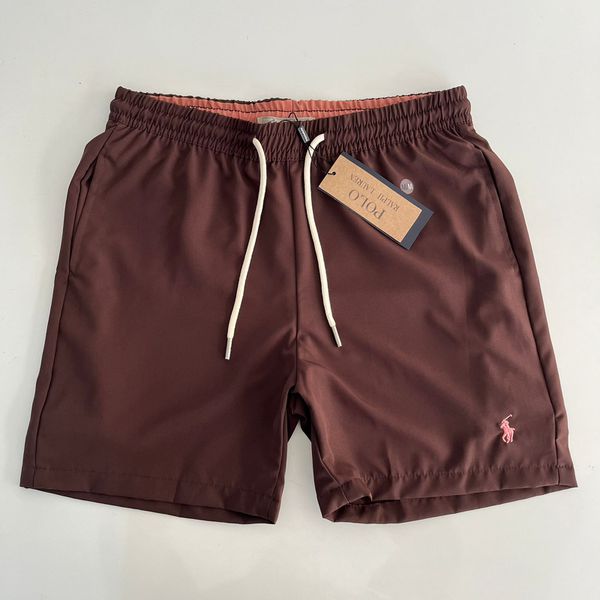 Bermuda Tactel Poliamida RL Elastano - Marrom