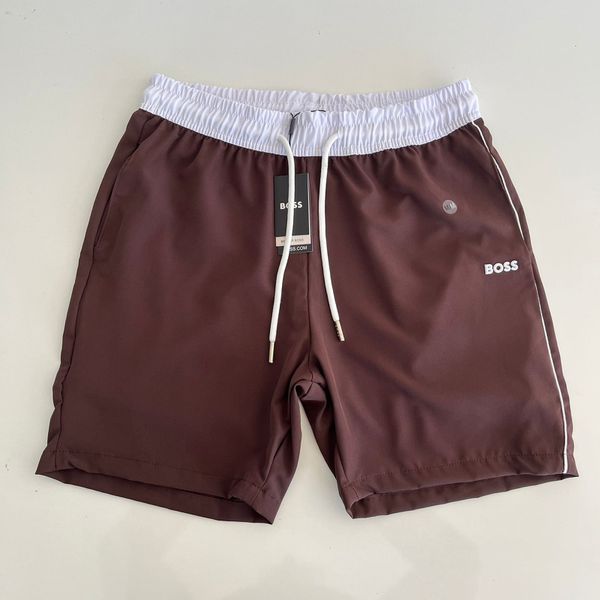 Bermuda Tactel Poliamida HB Elastano - Marrom