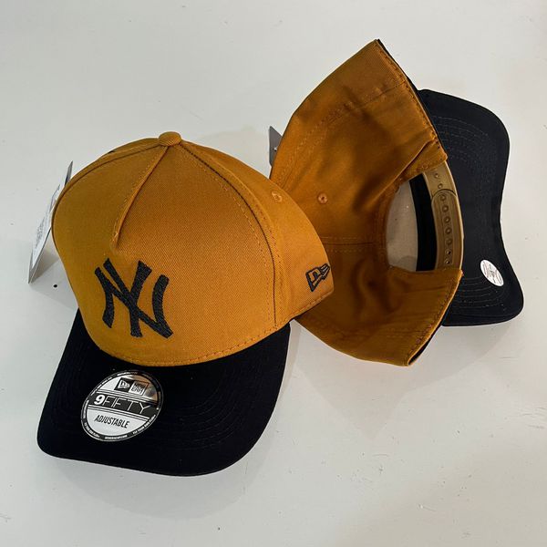 Boné NY Snap AMERICANO - Marrom e preto