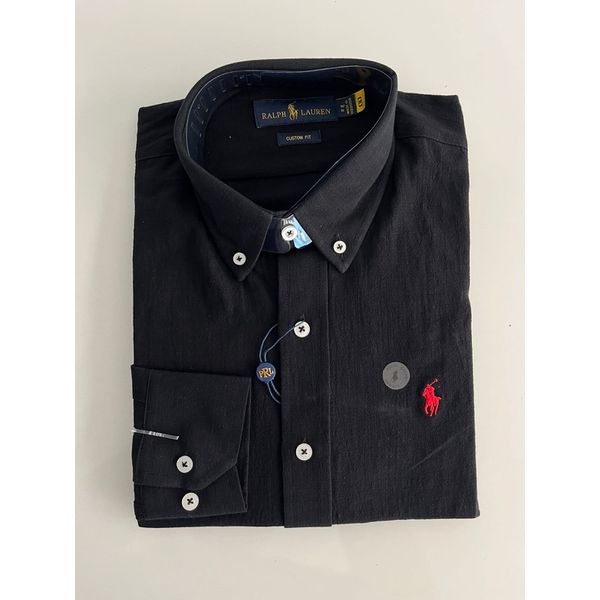 Camisa Social Linho RL - Preto