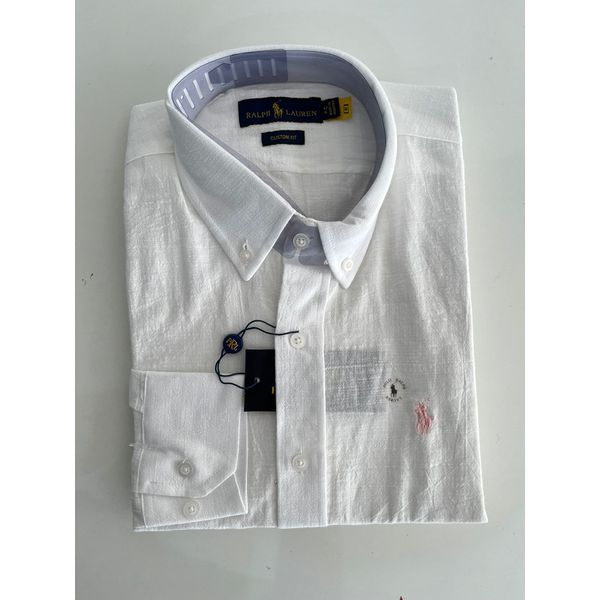 Camisa Social Linho RL - Off White