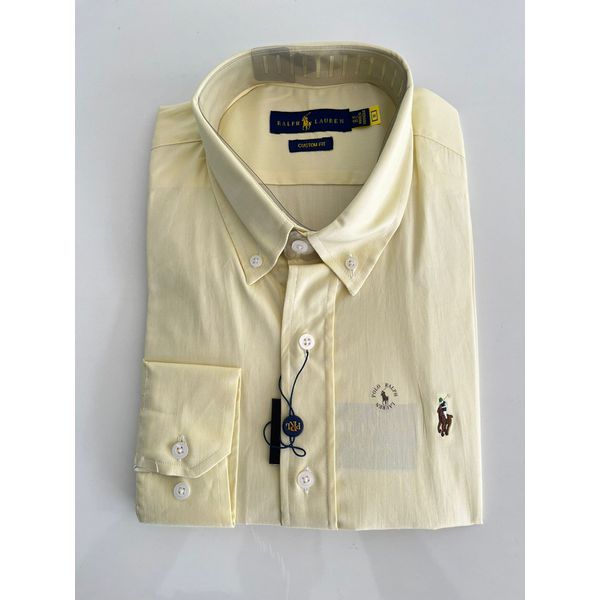 Camisa Social Oxford Elastano RL - Amarelo