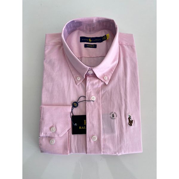 Camisa Social Oxford Elastano RL - Rosa
