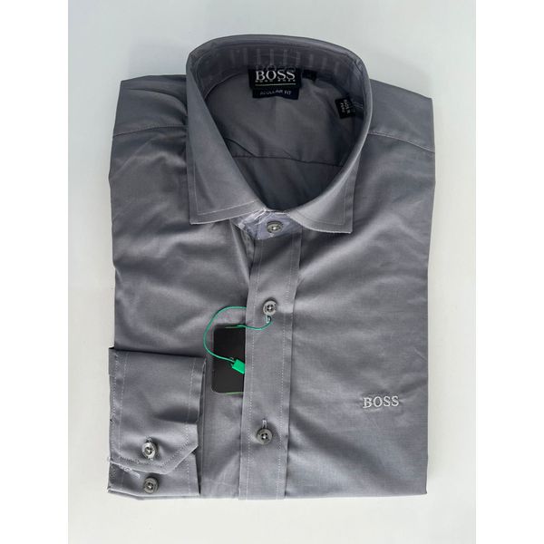 Camisa Social HB Elastano - Cinza