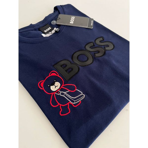 Camiseta Cotton Egípcio HB Estampada - Azul Marinho