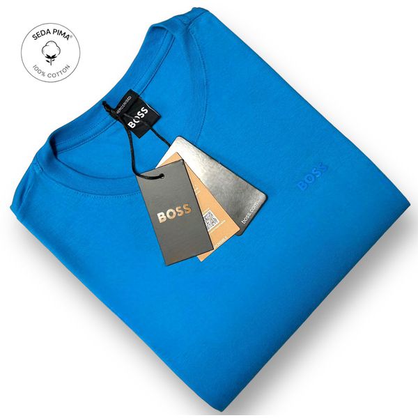 Camiseta SEDA PIMA HB Básica - Azul