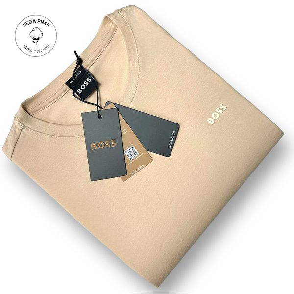 Camiseta SEDA PIMA HB Basica Bege