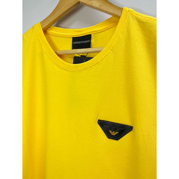 Camiseta Luxo Arm Basica - Amarelo